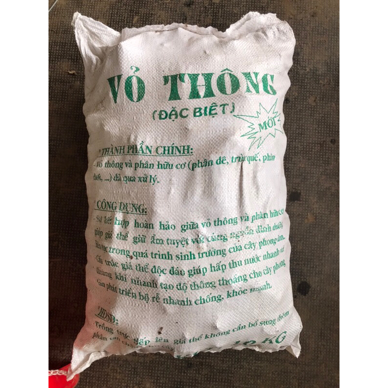 10kg Vỏ thông nén trồng lan - nhạy bám rễ