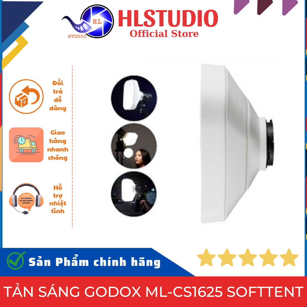 Tản Sáng Godox ML-CS1625 SoftTent, ML-CD15 HL Studio