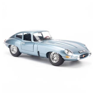 MÔ HÌNH XE JAGUAR E-TYPE COUPE SILVER/BLUE 1:18 BBURAGO - MH-18-12044