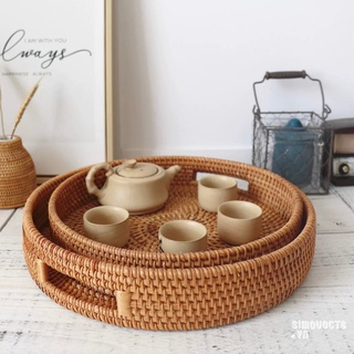 Bát mây| đĩa mây | khay mây đựng hoa quả bánh kẹo, trang tri decor