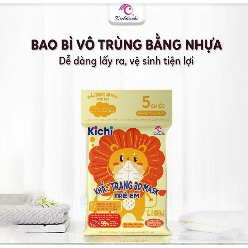 Sét 3 chiếc - 5 chiếc khẩu trang trẻ em BQSHOP2016