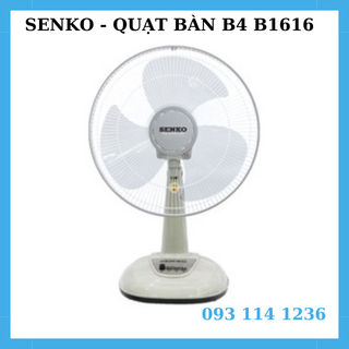 Quạt senko - quạt bàn senko b4 b1616 3 cánh - bảo hành 12 tháng