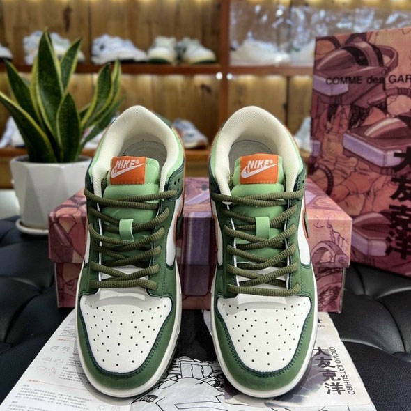 Giày Thể Thao Nike SB Dunk Low Da lộn Màu nâu Móc Xám Steamboy OST Grey Hàng Mới 100% Full Box