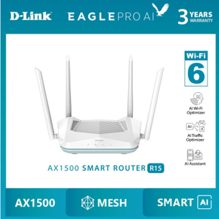 D-link r15 eagle pro ai router wi-fi thông minh chuẩn wi-fi 6 tốc độ ax1500