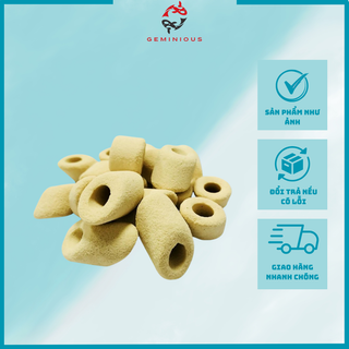 Vật liệu lọc nitro ring 1l sứ lọc nước cao cấp cho bể cá cảnh -thuỷ sinh geminious