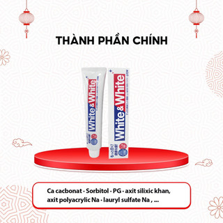 Kem Đánh Răng White & White Nhật Lion 150g