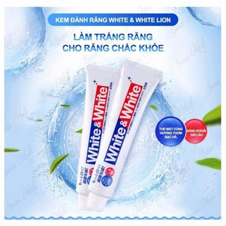 Kem Đánh Răng White & White Nhật Lion 150g