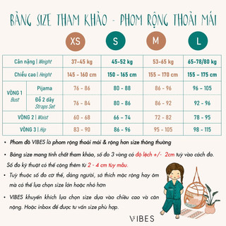 VIBES Đồ bộ Pijama ngắn lụa gấm Little Cow Py Set