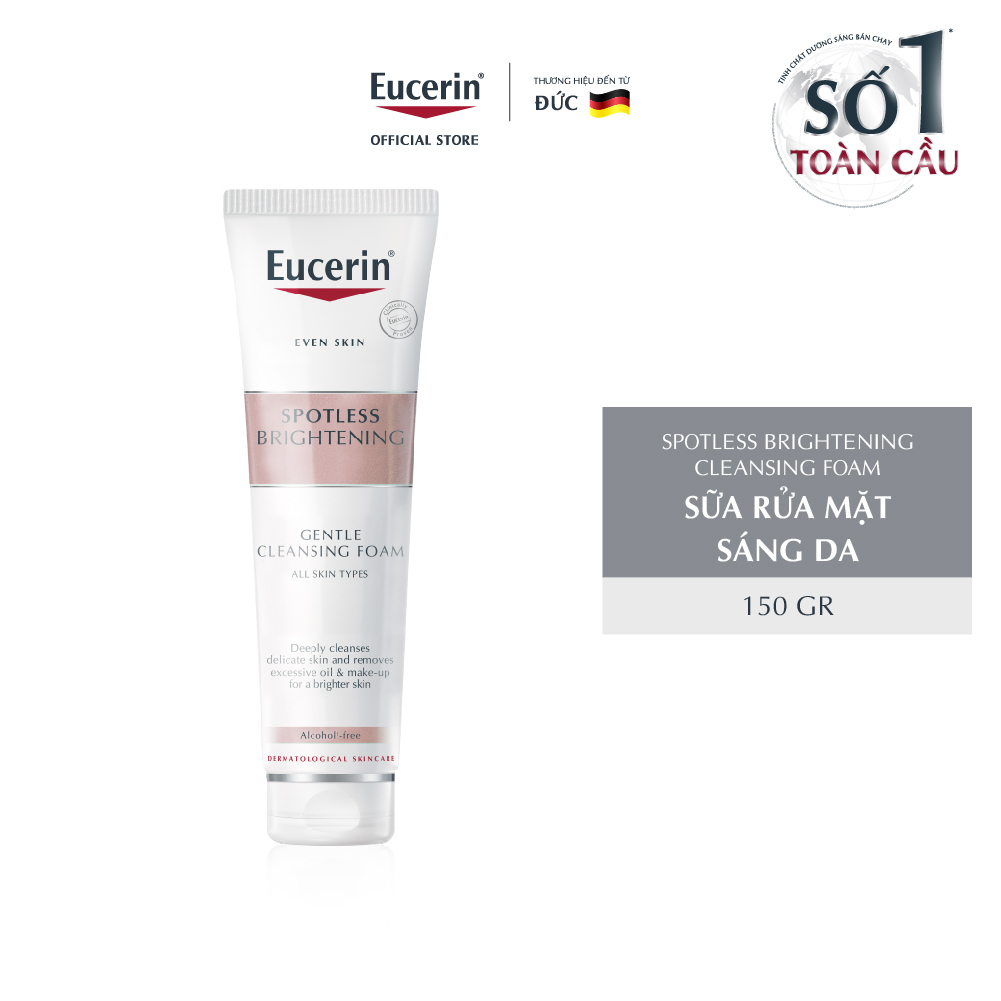 [HB Gift] Sữa rửa mặt sáng da Eucerin Spotless Brightening Cleansing Foam 150g