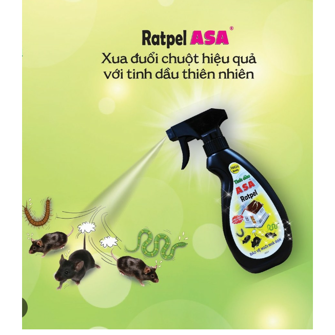 Xịt xua đuổi chuột ASA Rat Repell 600 ml - Tinh dầu đuổi chuột ASA 600ml