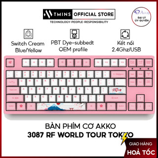 Bàn phím cơ AKKO 3087 RF World Tour Tokyo (Dual-mode / AKKO sw v3) - Hàng chính hãng