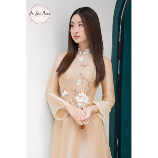 Áo dài hoa liên- áo dài naxa