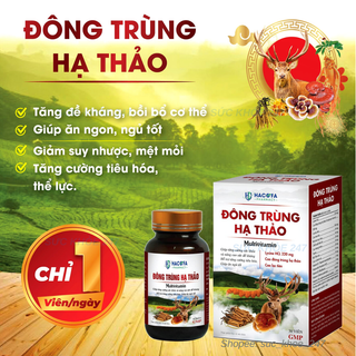 Viên Uống Đông Trùng Hạ Thảo - Giúp Tăng Cường Sức Khỏe, Nâng Cao Đề Kháng, Giúp Ăn Ngủ Tốt Hộp 30 Viên