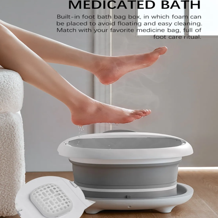 Bồn sục ngâm chân massage gấp gọn Philips PPM3101F 10 lít - Hàng Chính Hãng