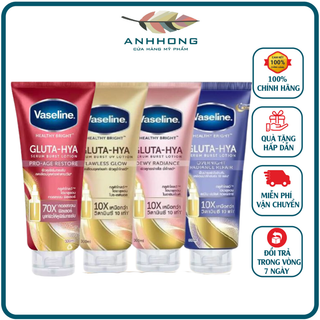 Sữa dưỡng thể trắng da vaseline healthy bright gluta hya serum burst lotion 10x / 70x / 50x thái lan