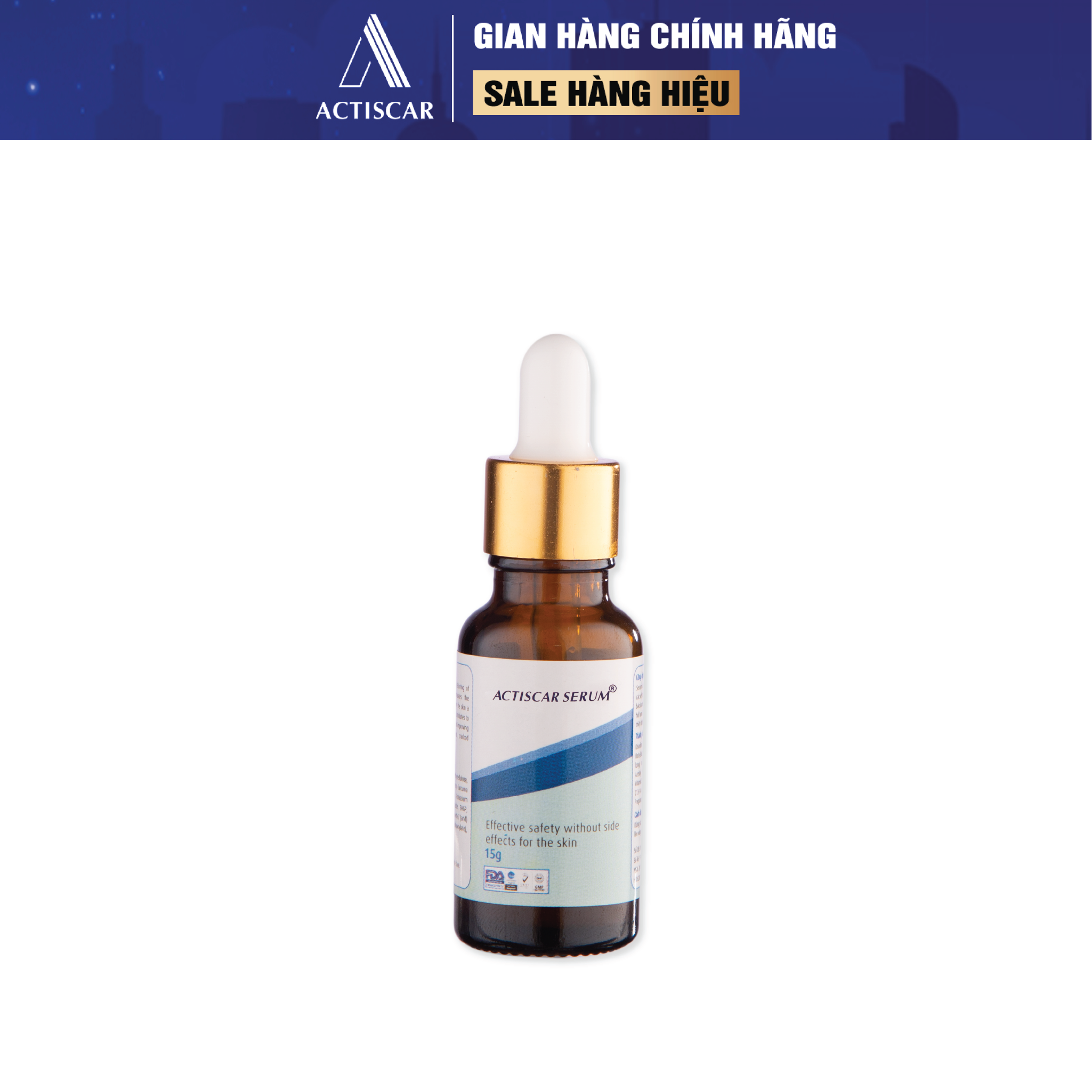 Serum Xoá Mờ Sẹo Actiscar Giảm Sẹo Lồi, Sẹo Rỗ Và Mờ Thâm 15g