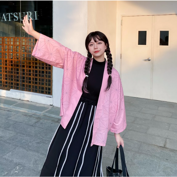 Áo khoác Haori Tokago, áo Kimono hóa trang nhân vật Kimetsu no Yaiba anime nam nữ form rộng