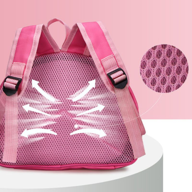 Balo Đi Học Họa Tiết Cầu Vồng Dễ Thương Phong Cách Hàn Quốc Cho Bé