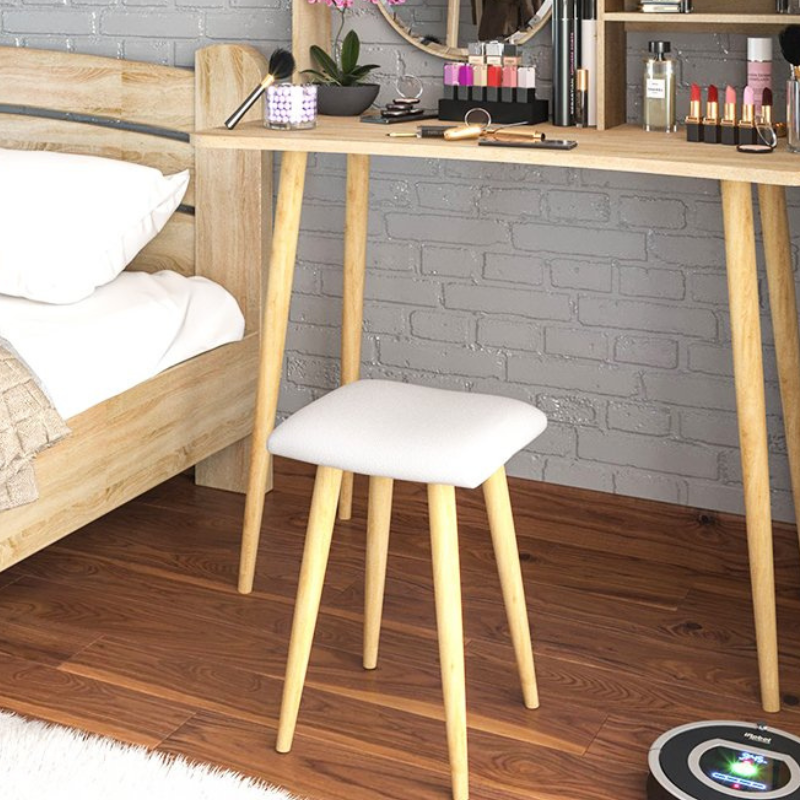 Ghế ngồi bàn trang điểm phù hợp thảm, ghế mặt đệm bàn làm việc hiện đại bắc âu GC08( không kèm bàn)