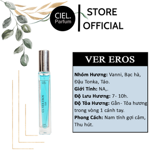 Nước hoa nam CL Ver Eros Edt cao cấp chính hãng CIEL Parfum phong cách gợi cảm, cuốn hút, hấp dẫn mọi ánh nhìn CP01