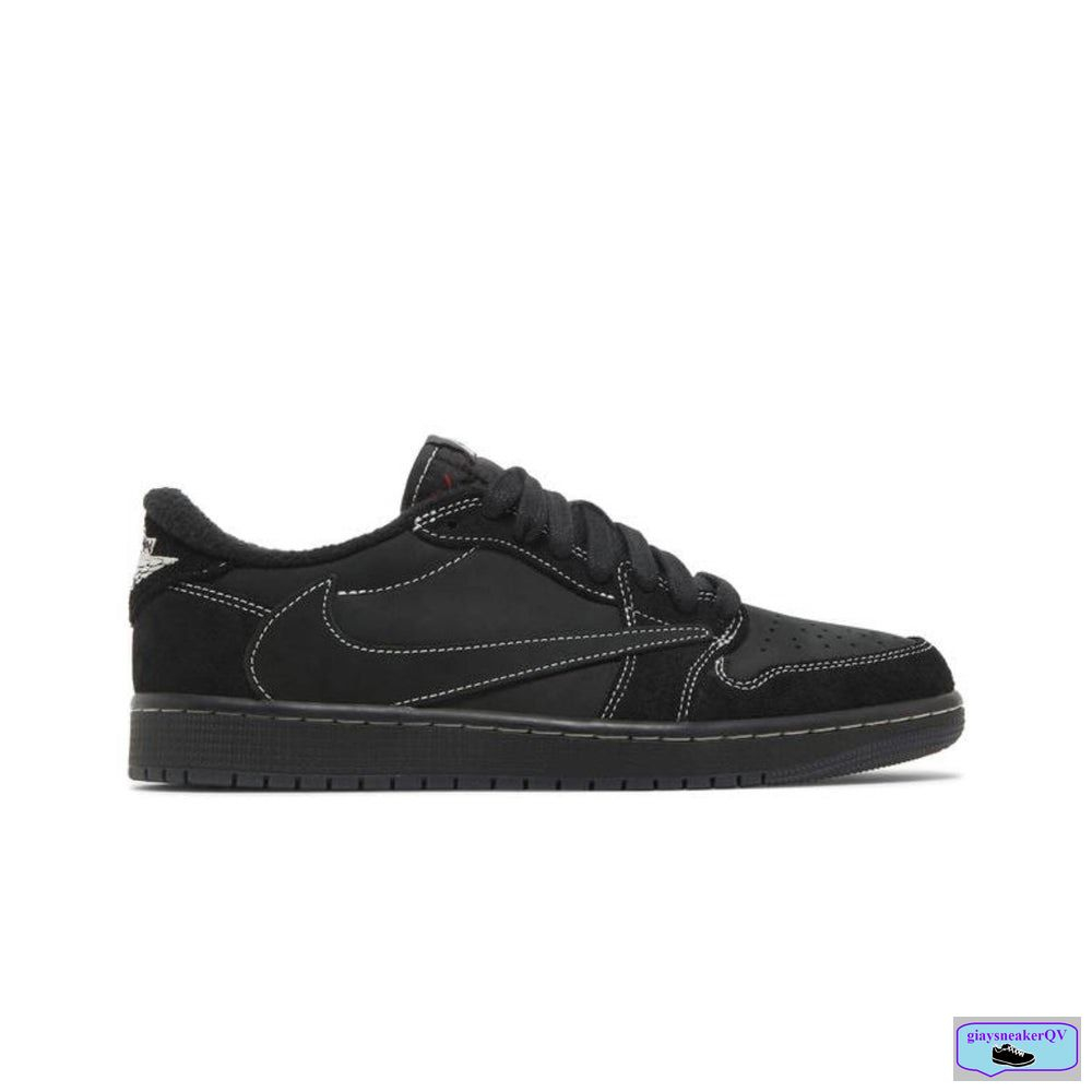 Giày jordan 1 travis scott mẫu mới 2023, giày đen full cá tính huyền bí dành cho nam nữ