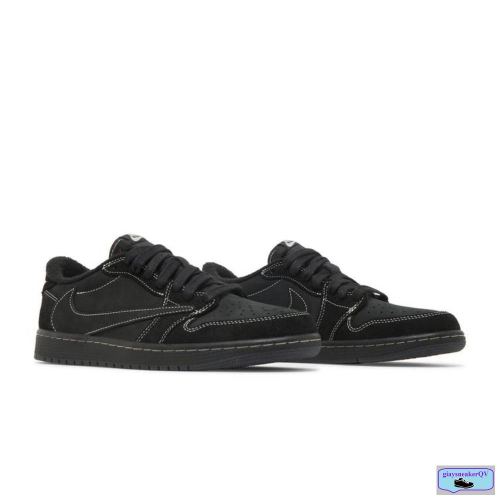 Giày jordan 1 travis scott mẫu mới 2023, giày đen full cá tính huyền bí dành cho nam nữ