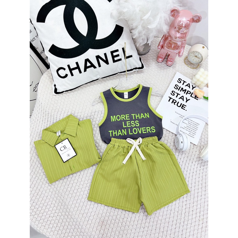 Bộ quần áo đi biển 3 chi tiết cho bé gái