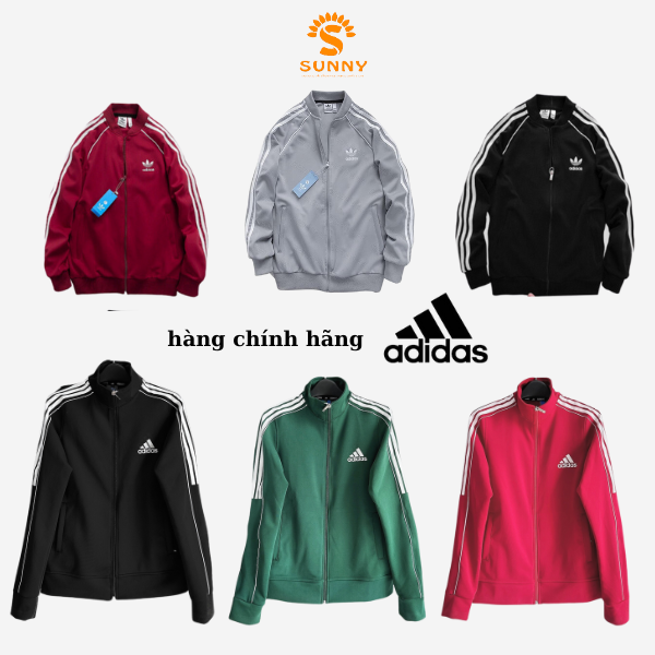 Áo khoác adidas nam nữ chất umi cao cấp, hàng xịn , chuẩn form nam nữ thể thao Sunnyclothing 3EER
