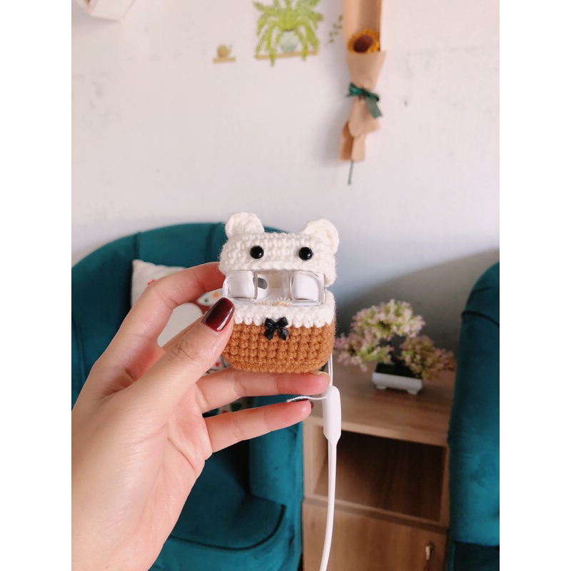 túi len đựng hộp tai nghe,hộp airport handmade