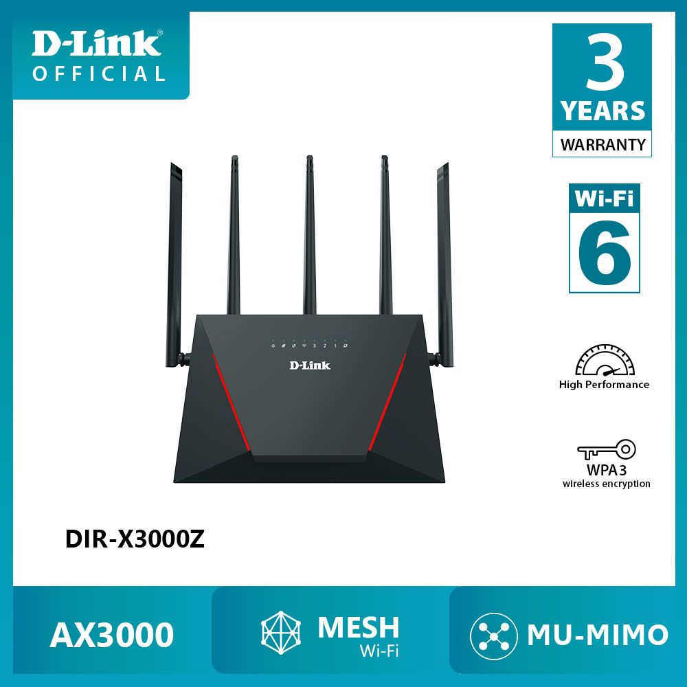 D-Link DIR-X3000Z Bộ phát Wi-fi EXO AX3000 Wi-Fi-6