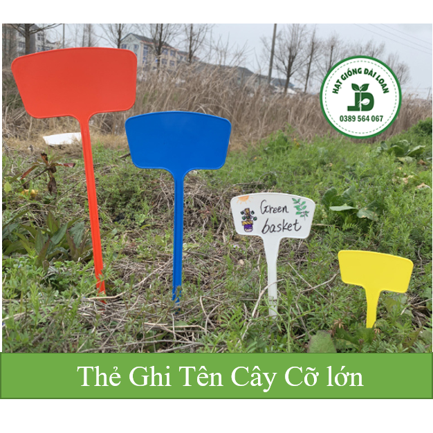 Thẻ ghi tên cây trồng cỡ lớn - Đánh dấu thông tin và trang trí cây trồng, decor sân vườn