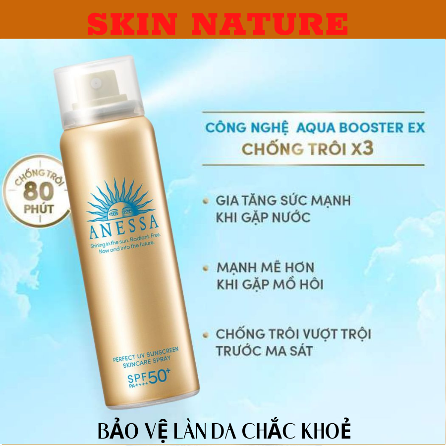 Xịt chống nắng bảo vệ da toàn diện Anessa Perfect UV Sunscreen Skincare Spray 60g