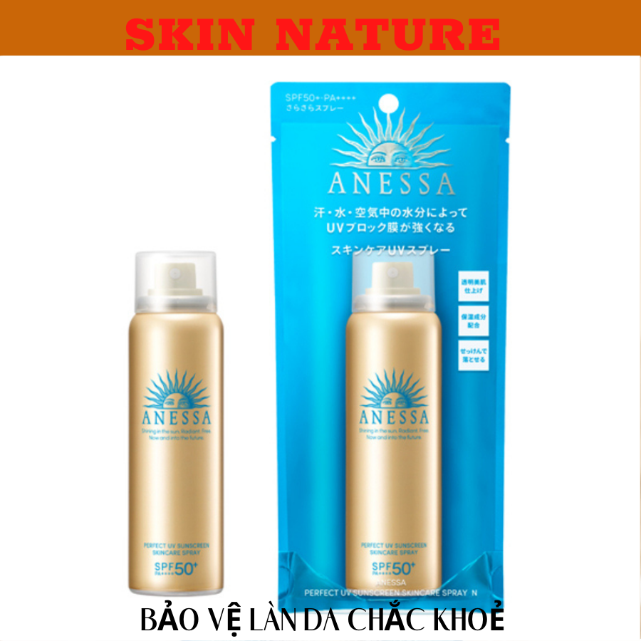 Xịt chống nắng bảo vệ da toàn diện Anessa Perfect UV Sunscreen Skincare Spray 60g