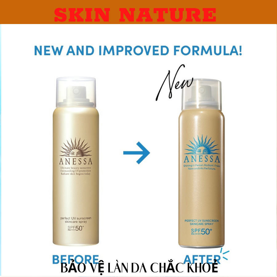 Xịt chống nắng bảo vệ da toàn diện Anessa Perfect UV Sunscreen Skincare Spray 60g