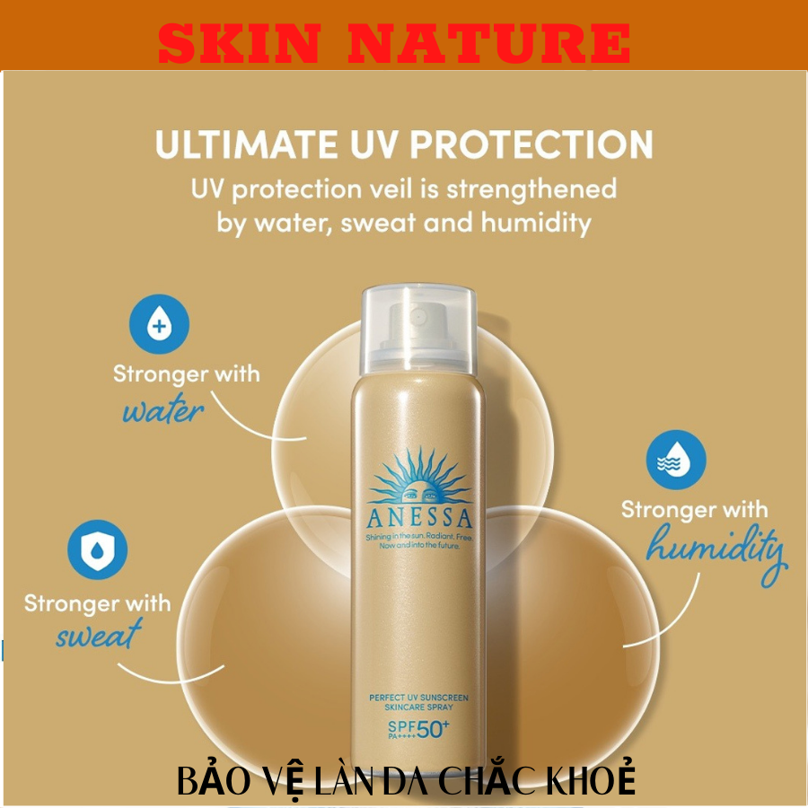 Xịt chống nắng bảo vệ da toàn diện Anessa Perfect UV Sunscreen Skincare Spray 60g