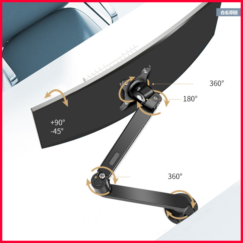 Giá treo màn hình máy tính F90 tích hợp màn 17 - 30 inch tải trọng 9Kg mẫu mới 2023