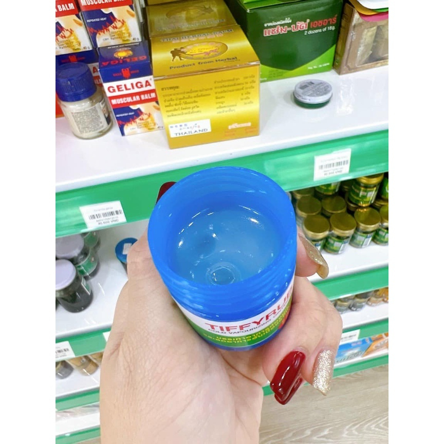 Dầu cù là TIFFYRUB Thái Lan cao bôi giảm cảm lạnh, nghẹt mũi không nóng rát an toàn cho bé