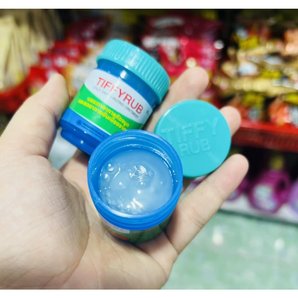 Dầu cù là TIFFYRUB Thái Lan cao bôi giảm cảm lạnh, nghẹt mũi không nóng rát an toàn cho bé