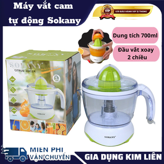 Máy vắt cam, tự động Sokany, Công suất mạnh mẽ , Dễ dàng tháo lắp và vệ sinh , Vật liệu an toàn- BH 1 năm