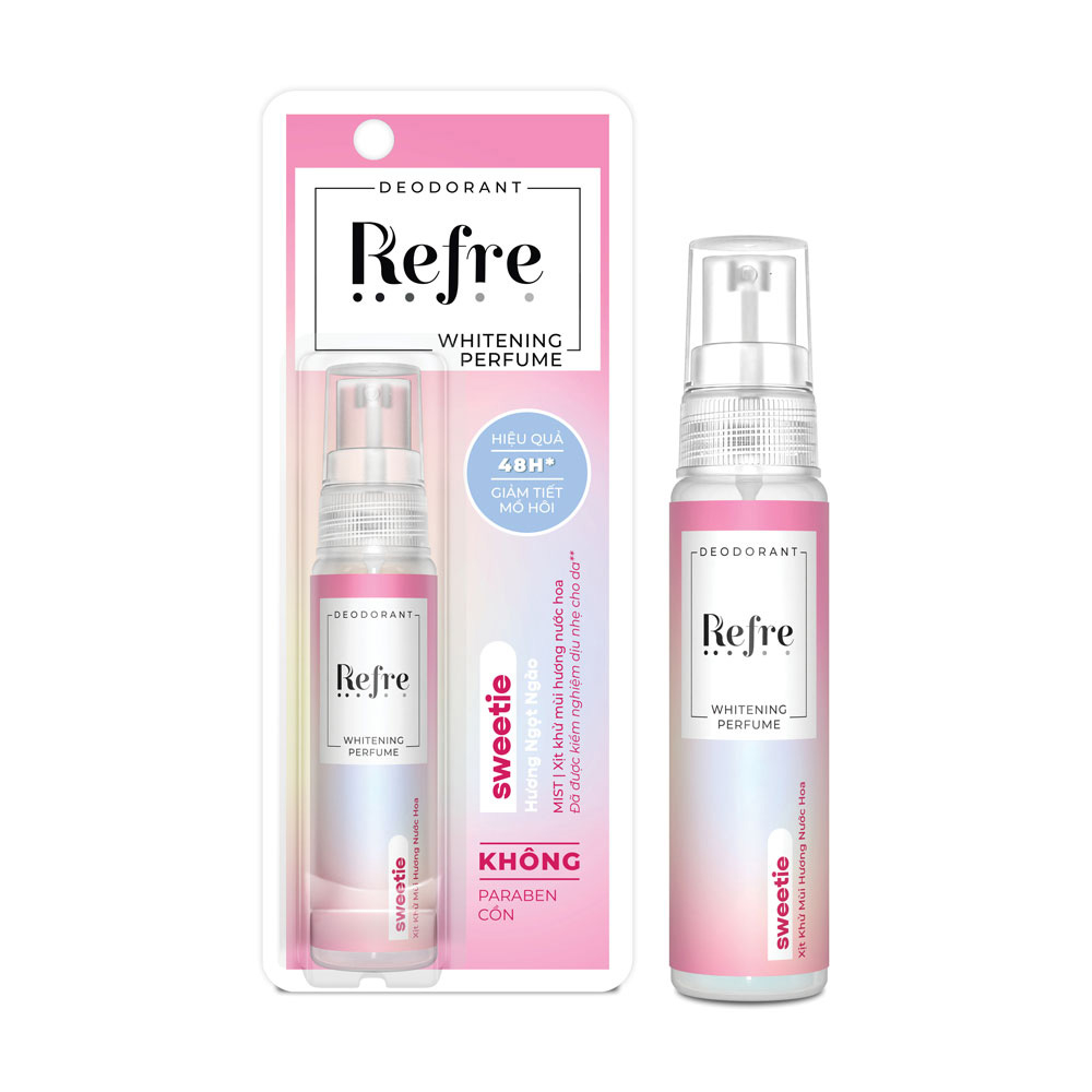 Xịt khử mùi hương nước hoa - Refre Whitening Perfume 30ml