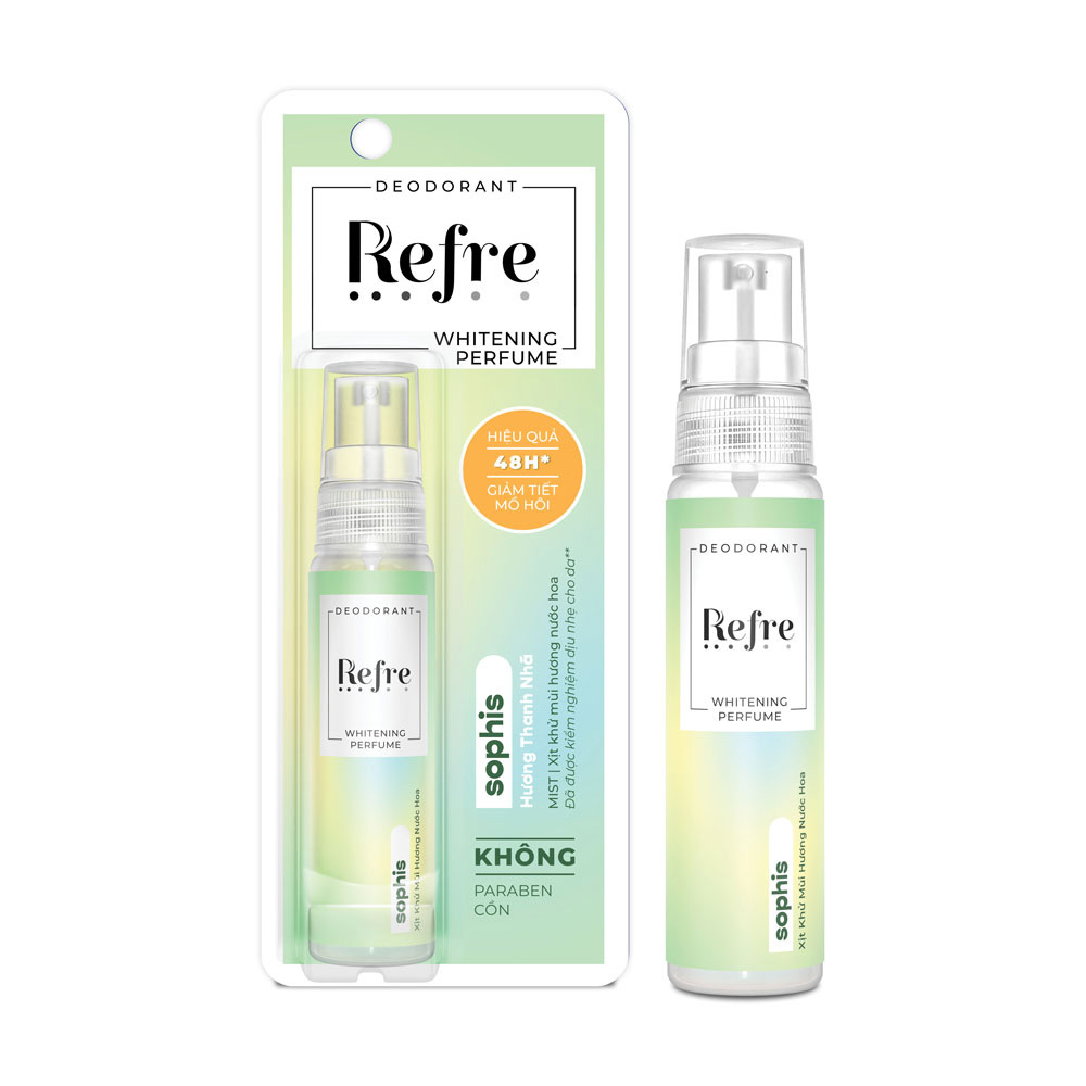 Xịt khử mùi hương nước hoa - Refre Whitening Perfume 30ml