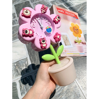 ĐỒNG HỒ BÁO THỨC HÌNH HOA (KÈM STICKER)