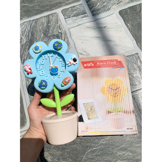 ĐỒNG HỒ BÁO THỨC HÌNH HOA (KÈM STICKER)