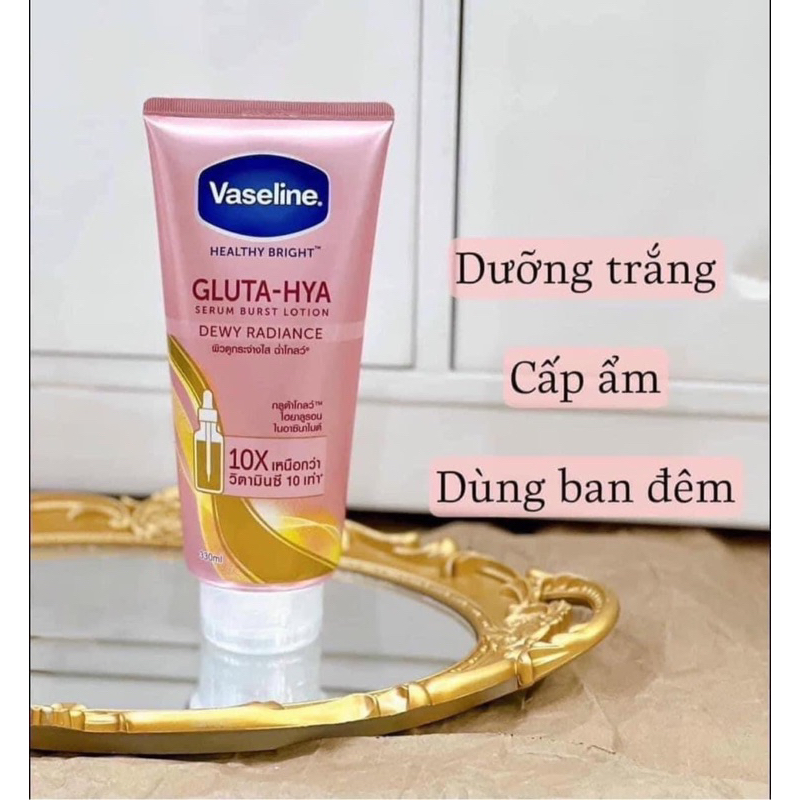 Sữa Dưỡng Thể Trắng Da Vaseline 10x Thái Lan Tuýp To Mẫu Mới