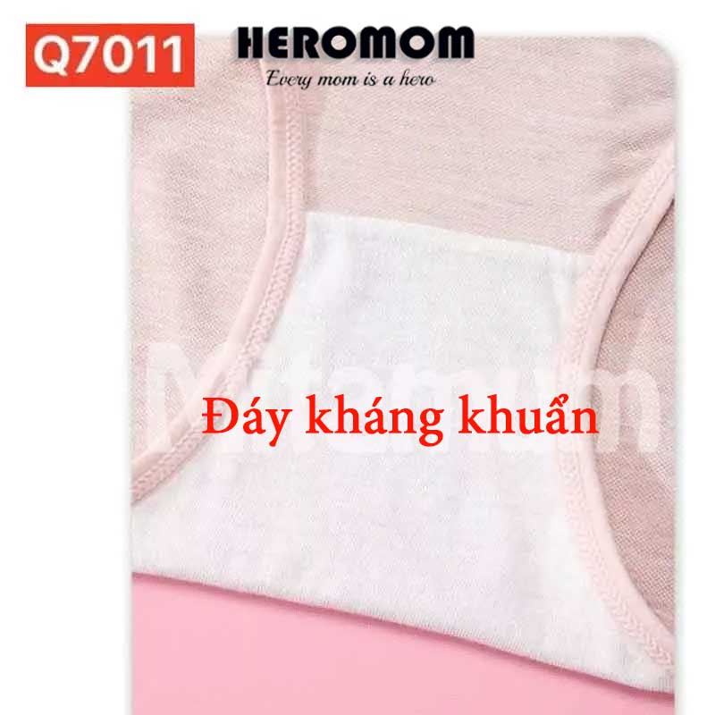 Quần lót bà bầu cạp chéo mùa hè chất cotton đũi kháng khuẩn đồ lót HEROMOM