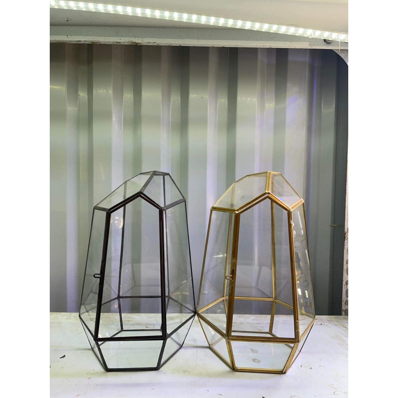 Bể Terrarium viền kim loại vàng GreenNatural