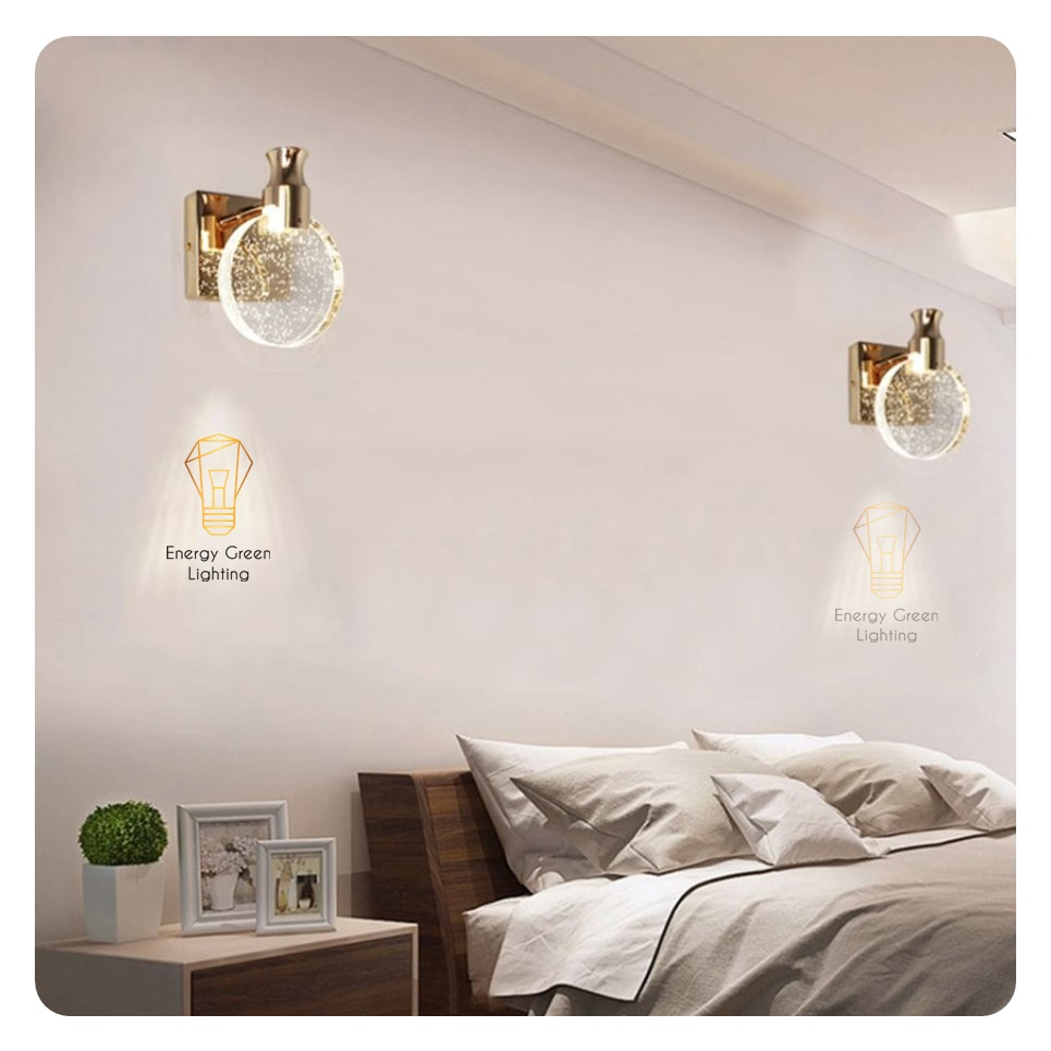 Đèn Tường Thủy Tinh Energy Green Lighting DT-02 - Decor Trang Trí - Phong Cách Bắc Âu - Ánh Sáng Vàng