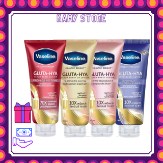 Sữa dưỡng thể vaseline healthy bright gluta hya serum 10x 320ml