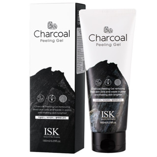 Kem Tẩy Da Chết Than Hoạt Tính Trắng Sạch Da Beauskin ISK Charcoal Peeling Gel Hàn Quốc 180ml