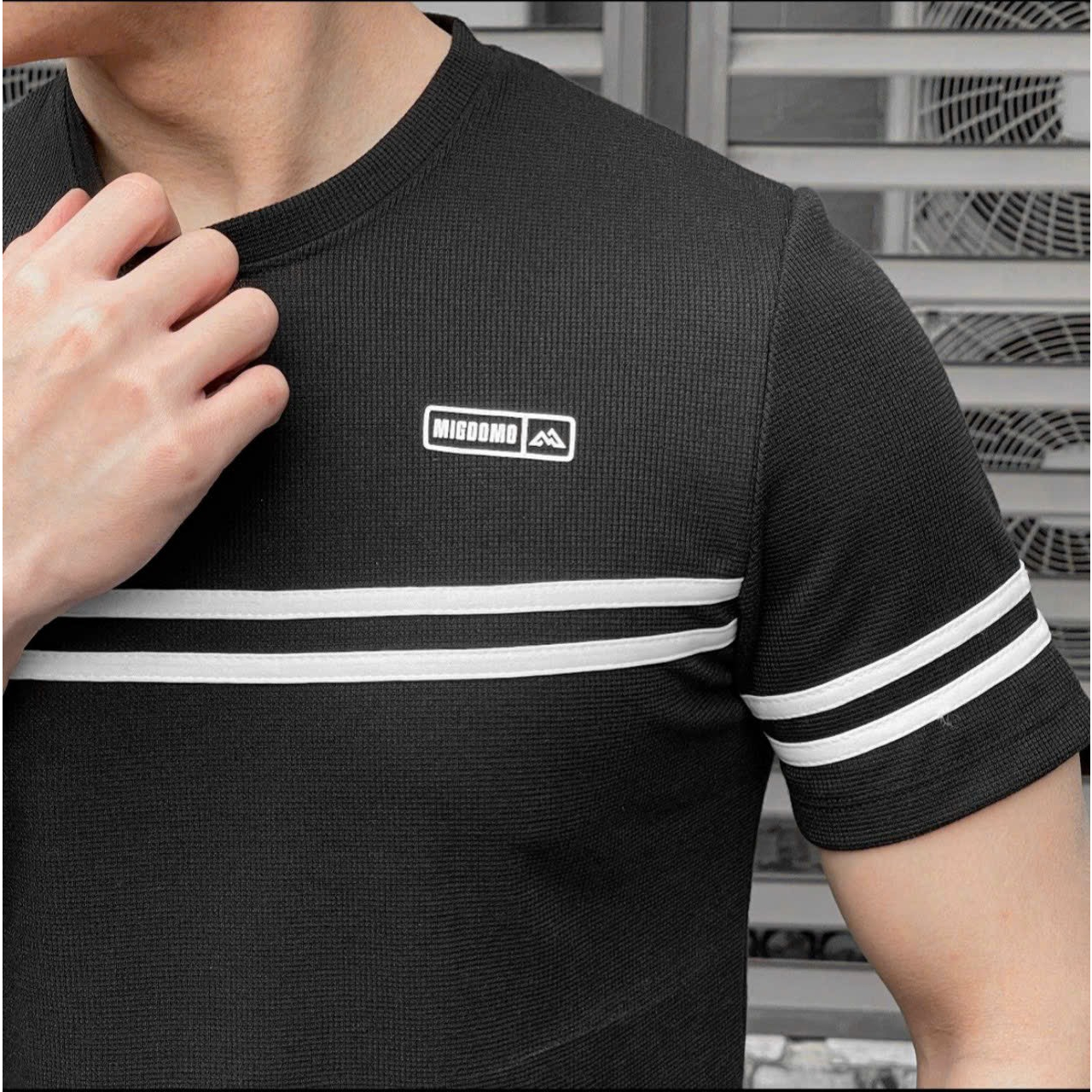 Bộ Thể Thao Nam Năng Động Cá Tính Chất Tổ Ong, Bộ Đồ Nam Cotton Họa Tiết Viền TRẮNG VAI Trẻ Trung BBG Fashion | BigBuy360 - bigbuy360.vn